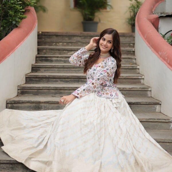 Regal Stylish White - Grace in Tradition: A Modern Twist on Ethnic Elegance